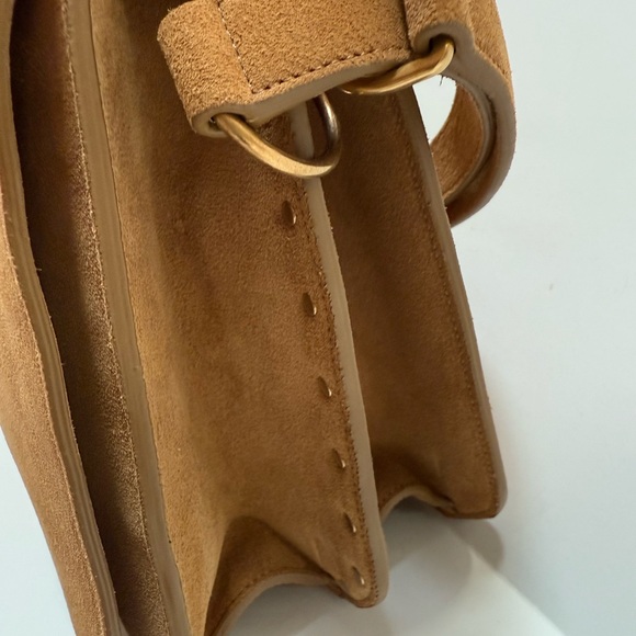 NWT SAINT LAURENT SUEDE BAG SATCHEL - Picture 9 of 14